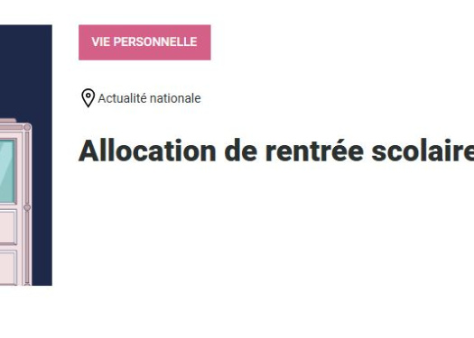 Allocation de Rentr&eacute;e Scolaire (ARS) - 2025