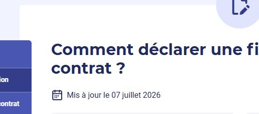 Guide de fin de contrat - 07/07/2026