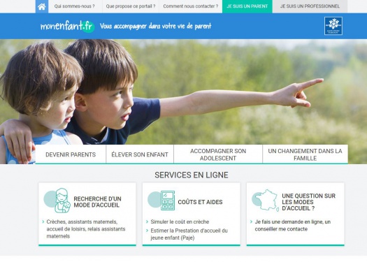 De nouveaux services sur monenfant.fr